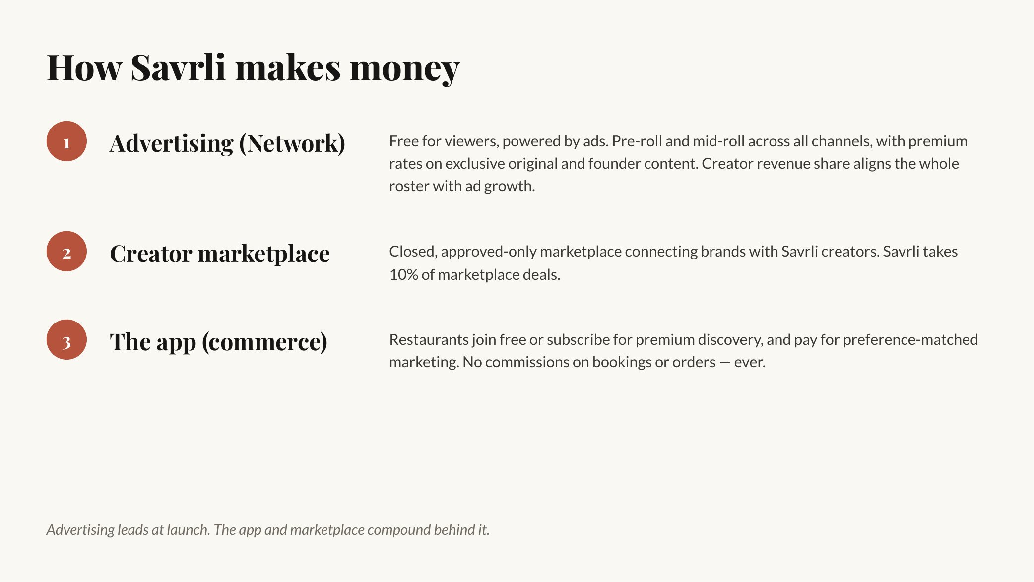 Savrli Network deck slide
